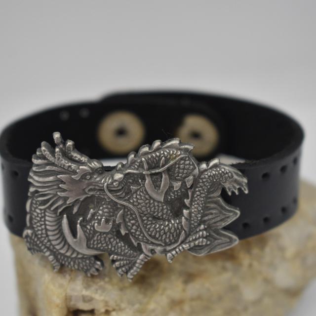 dragon black leather bracelet.jpg